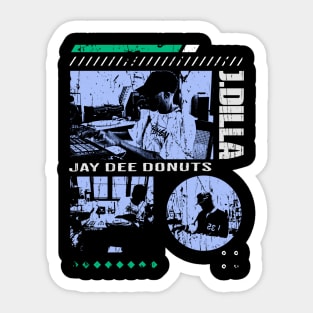 J DILLA Donuts Sticker